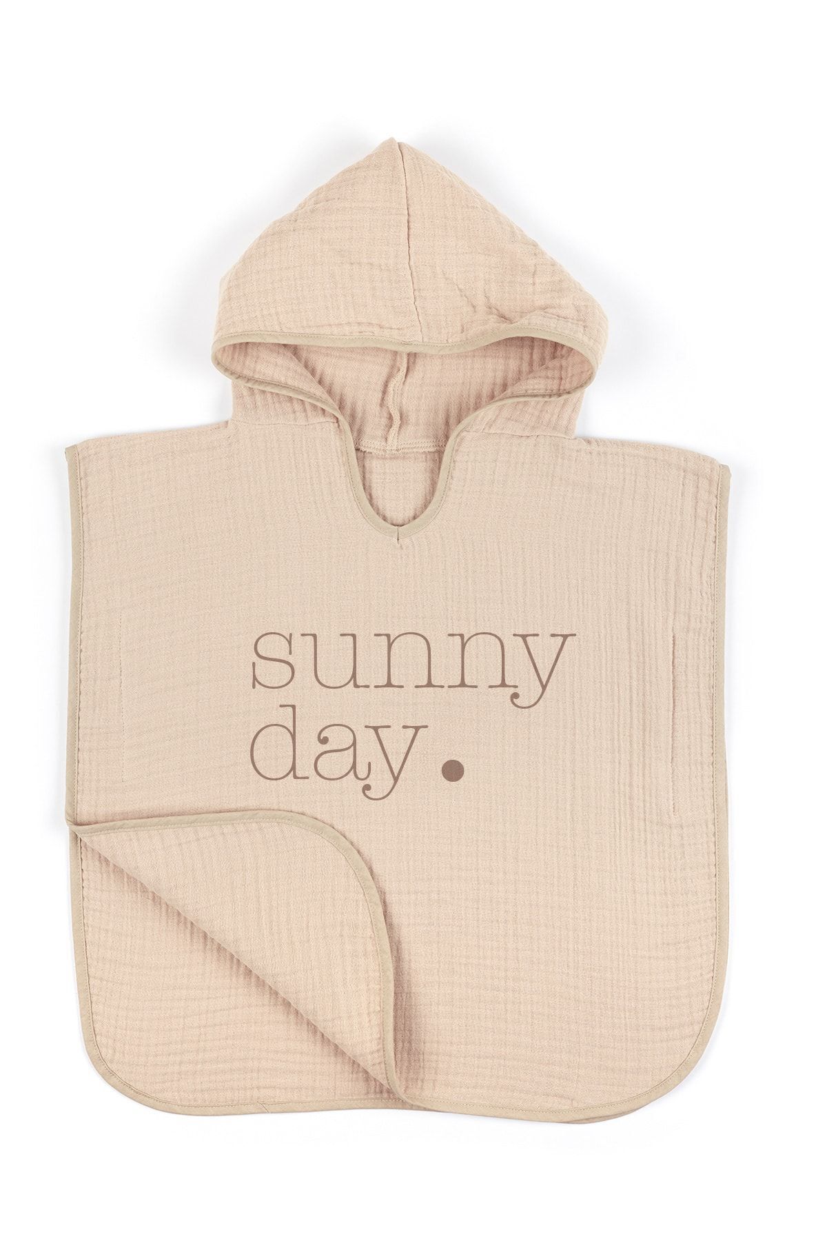 Tuğba Kuğu 4 Kat Müslin Panço - Policolor Serisi - Dot fotoğrafı 3 (önizleme)