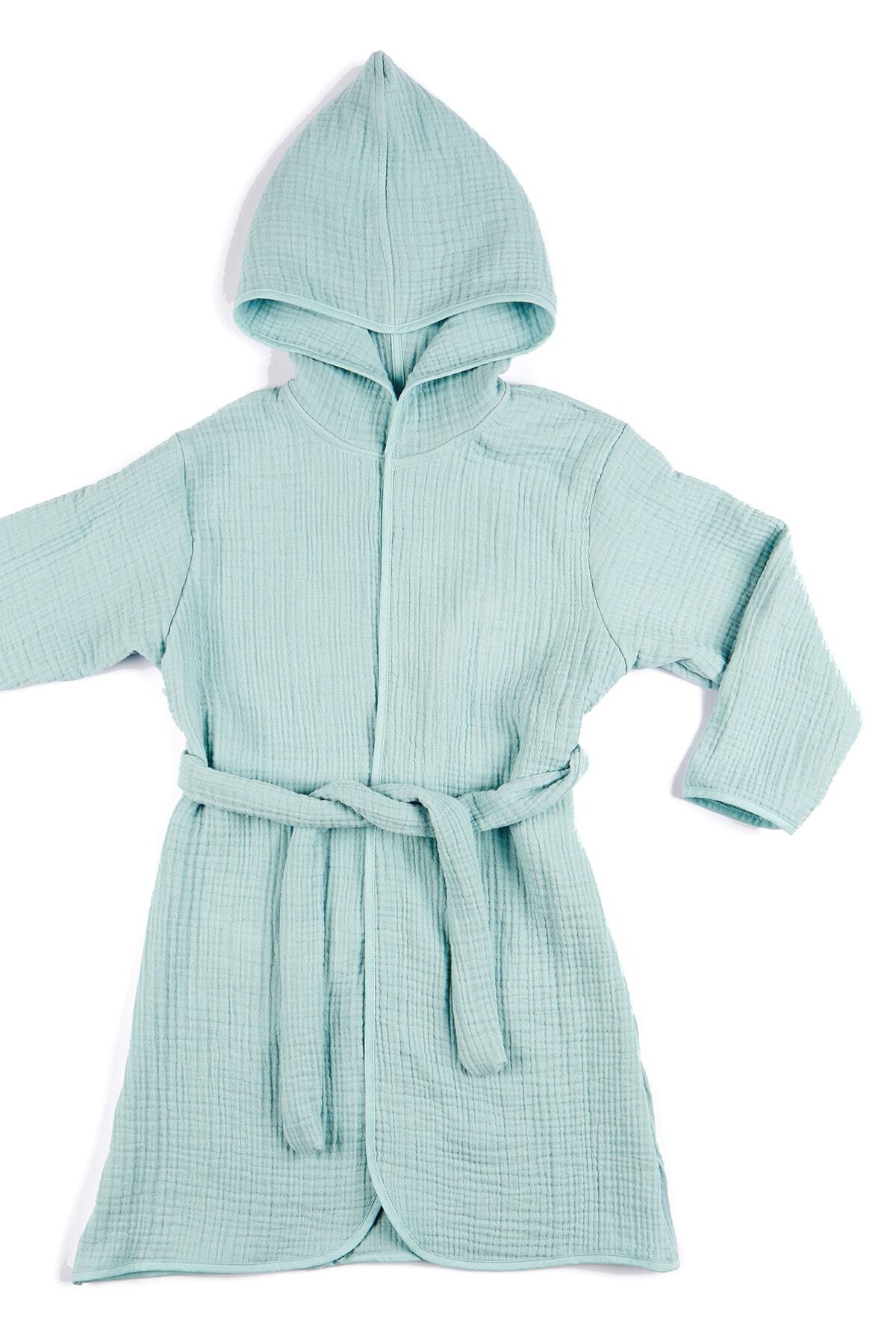 Tuğba Kuğu 4 Kat Müslin Bornoz - Policolor Serisi - Dot fotoğrafı 3 (önizleme)