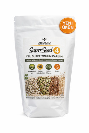 ARI AGRO SuperSeed 4 4’lü Süper Tohum Karışımı 500g | Protein & Omega Kaynağı...