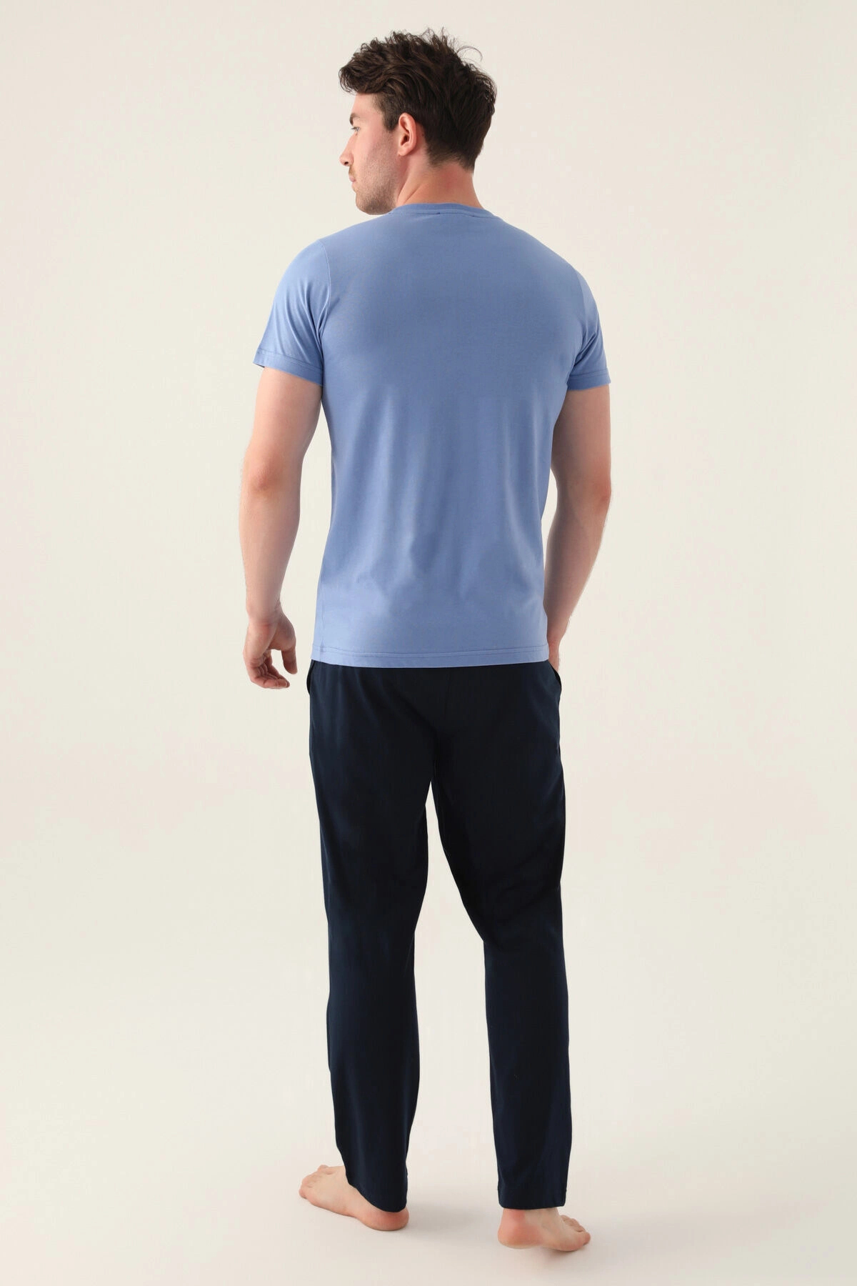 Arnetta Strong Açık Indigo Erkek Pijama Takımı görsel 5