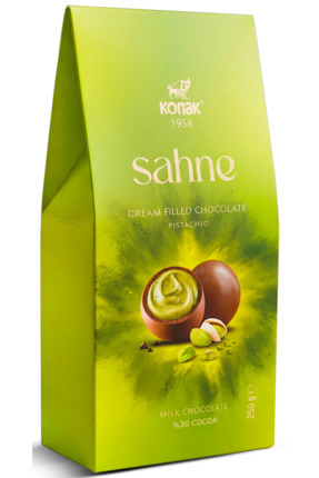 KONAK Sahne Antep Fıstıklı Sütlü Çikolata 250 GR