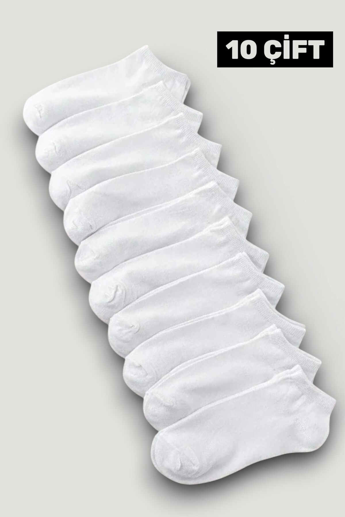 Esinti Σετ 10 ζευγάρια βαμβακερές κοντές κάλτσες μέχρι τον αστράγαλο – ανδρικ...