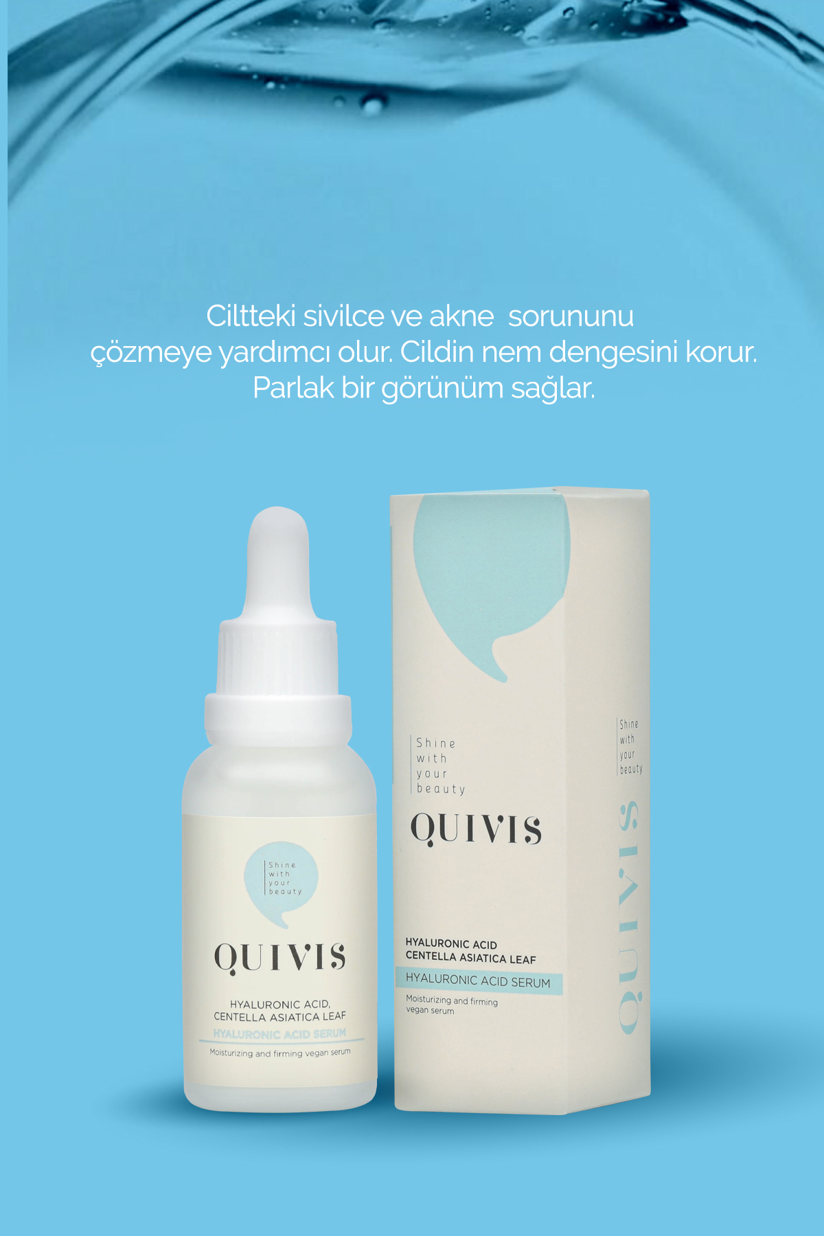 Yaşlanma Karşıtı Nemlendirici ve Cilt Dolgunlaştırıcı Bariyer Hyaluronik Serum 30 ml — QS0004 — تصویر 3 از 6