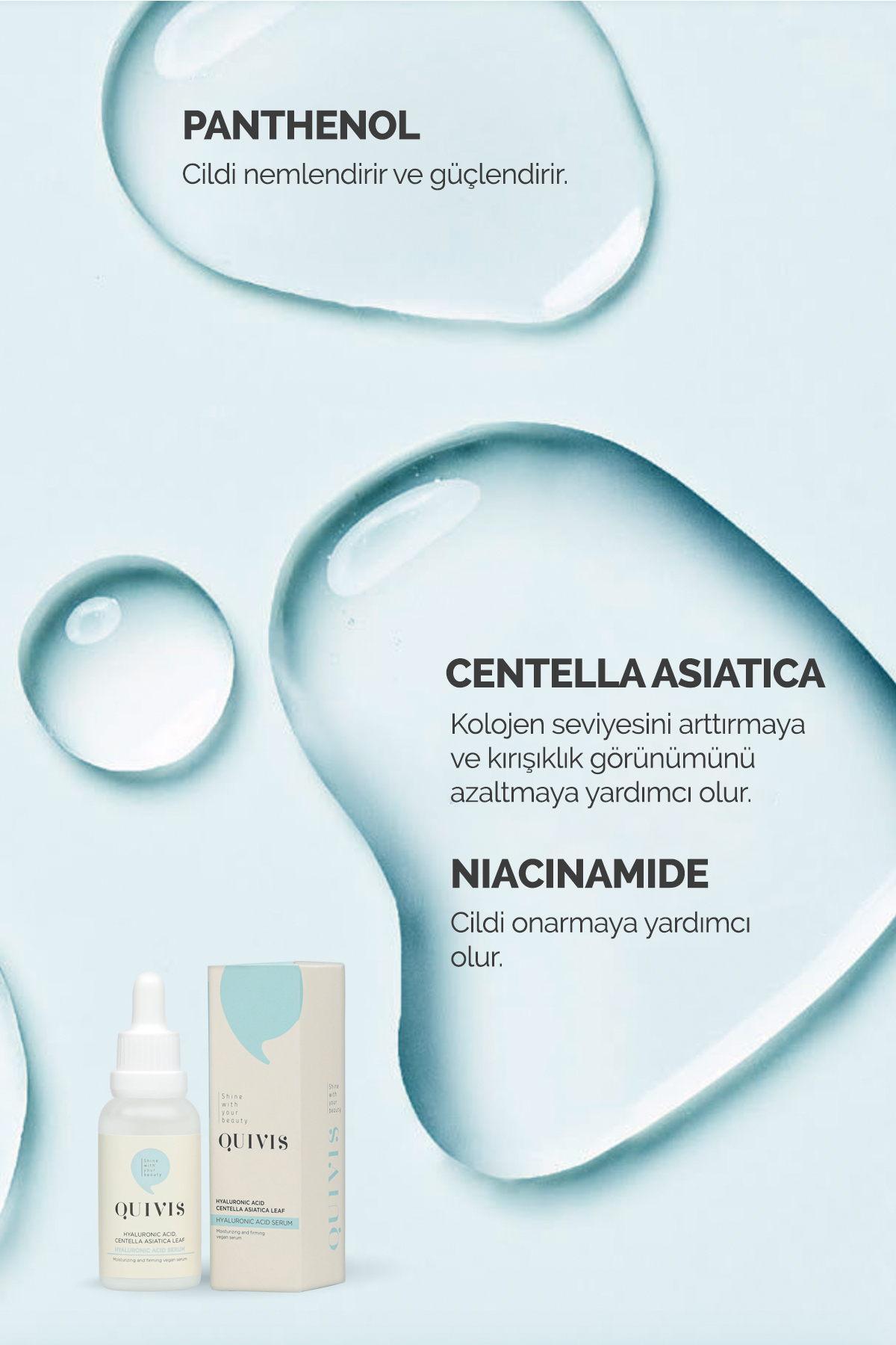 Yaşlanma Karşıtı Nemlendirici ve Cilt Dolgunlaştırıcı Bariyer Hyaluronik Serum 30 ml — QS0004 — تصویر 5 از 6
