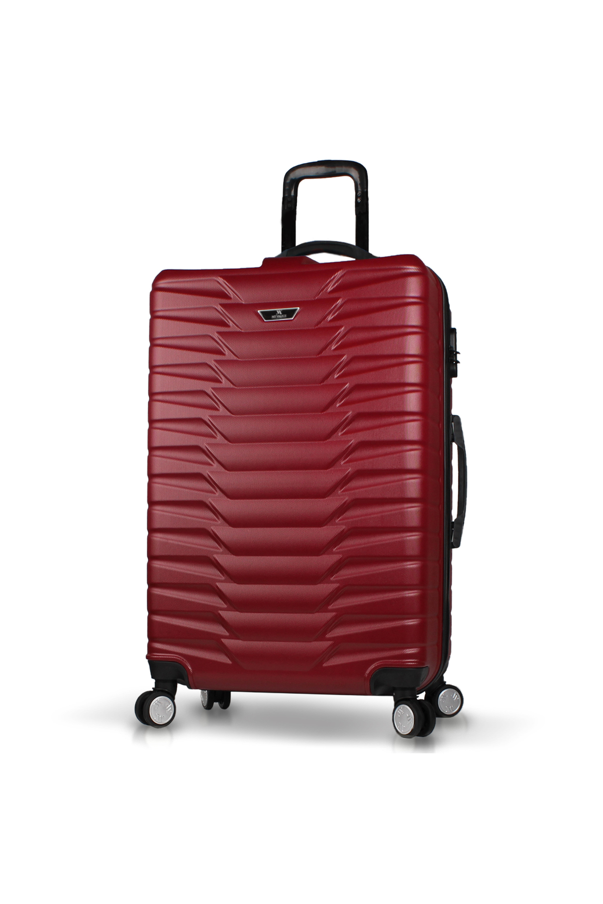 Croc Abs Oversized Claret Red Suitcase