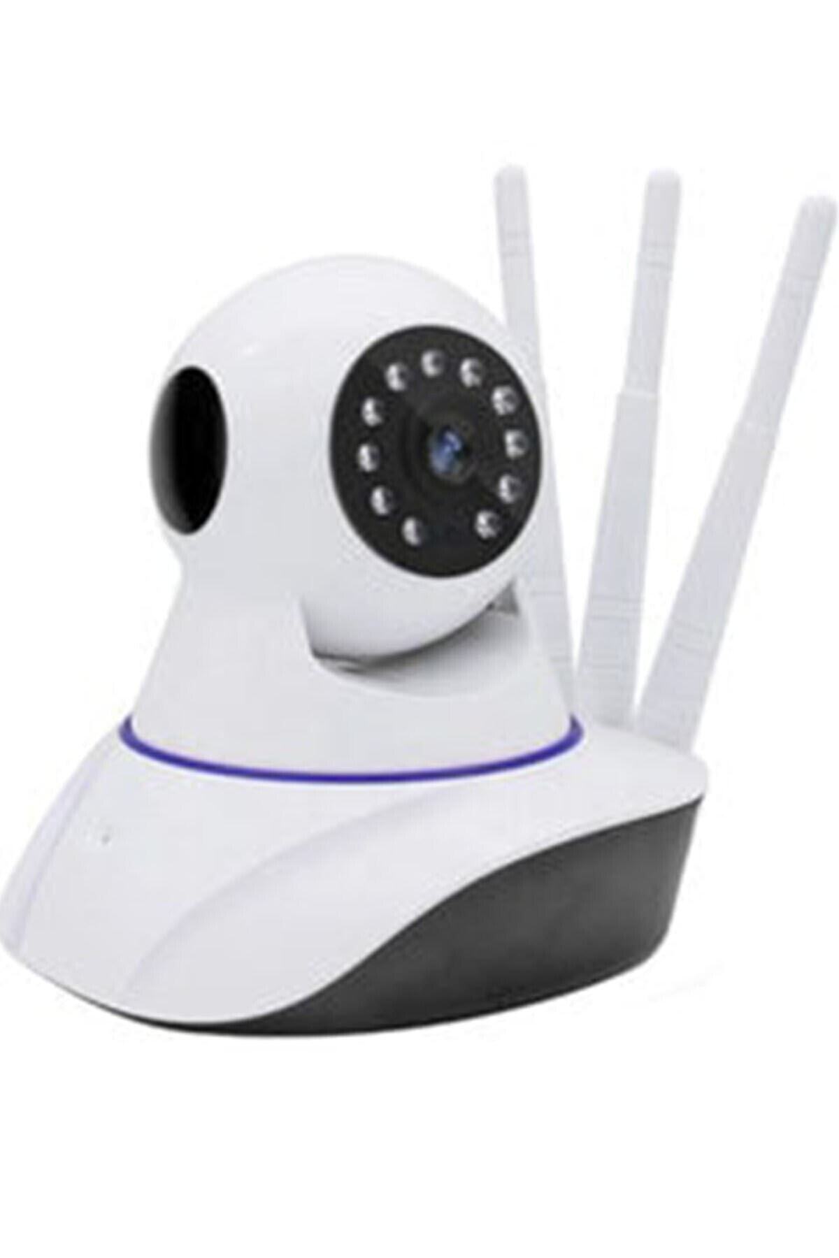 Genel Markalar 3 Antenli Full Hd Wifi Kablosuz Ip Güvenlik Bebek Kamerası Hareketli Bebek Odası Kamera fotoğrafı 3 (önizleme)