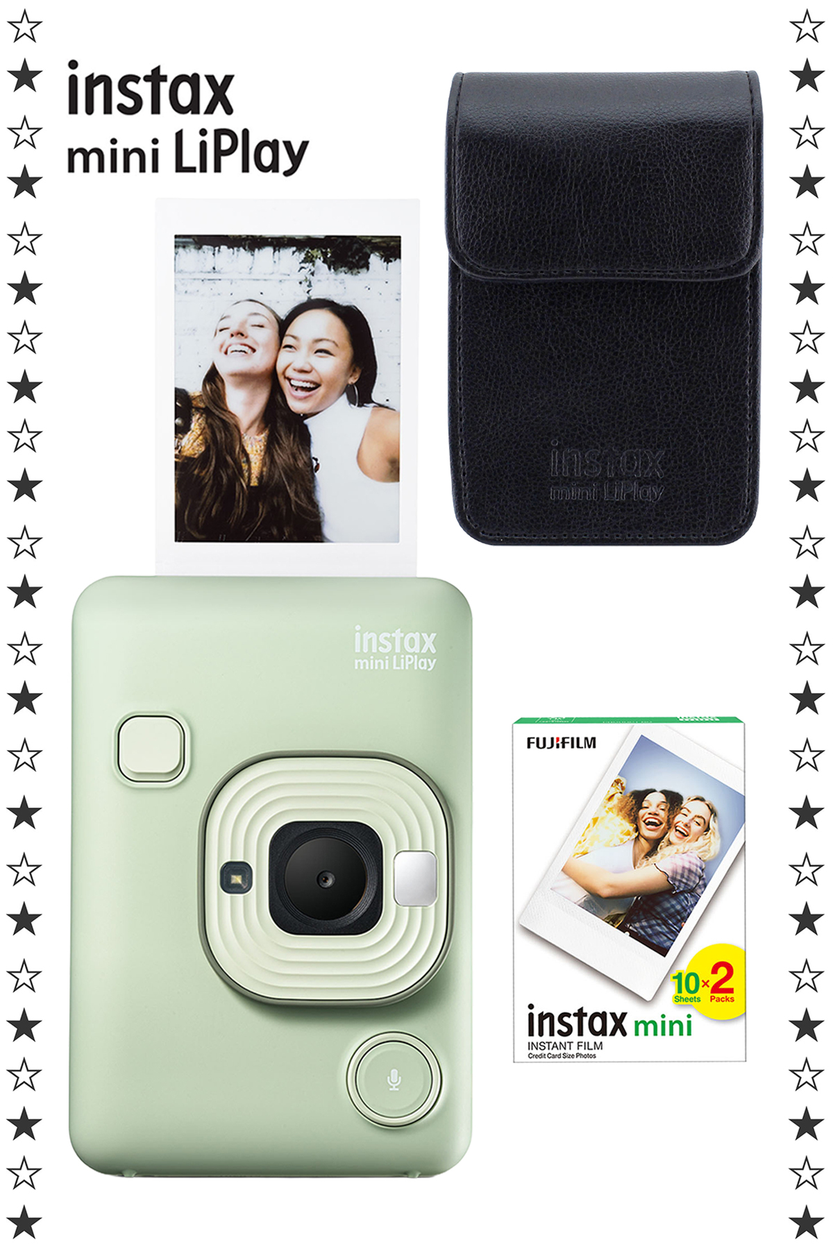 Fujifilm Instax mini LiPlay Hybrid Matcha Green Fotoğraf Makinesi
