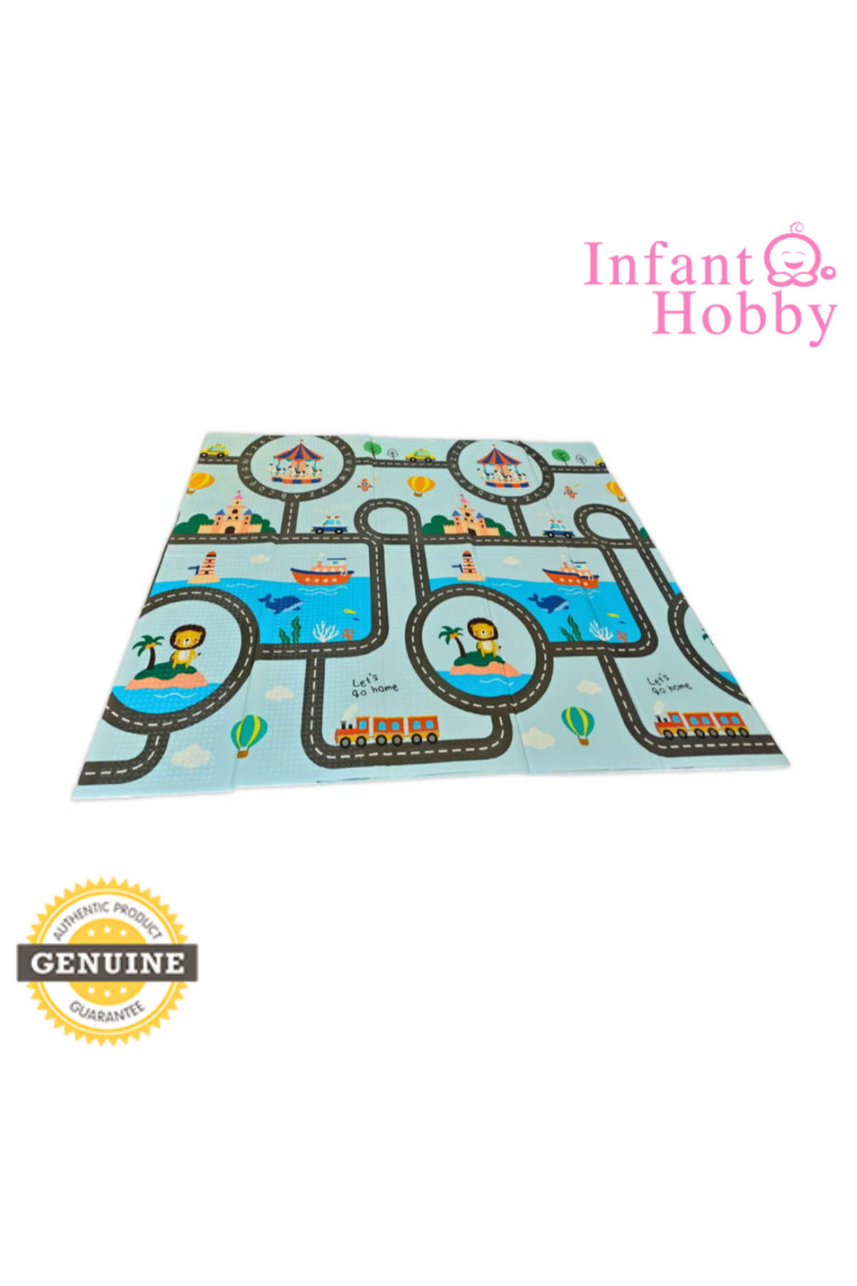 İnfant Hobby Happy Dream Premium Katlanabilir Oyun Matı Çift Taraflı Tasarım 160x180x1 Cm fotoğrafı 4 (önizleme)