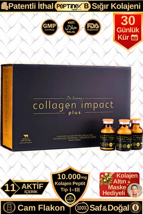 Dr.Sammy's Toz Kolajen Peptit 10.000 Mg Tip 1-3 Hidrolize Sığır Kolajeni | Pr...