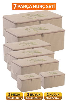 umbellatum 2 Mega 3 Büyük 2 Küçük Hurç Seti Bej