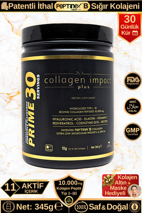 Dr.Sammy's Toz Kolajen Peptit 10.000 Mg Tip 1-3 Hidrolize Sığır Kolajeni | Pr...