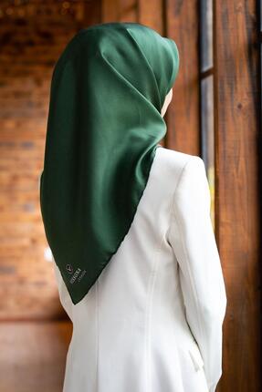 Vissona %100 Twill İpek Düz Zümrüt Yeşili Renkli Daha Tok Exclusive Serisi 90...