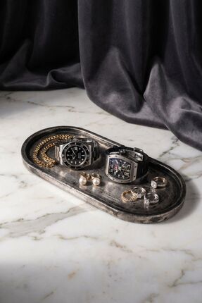 Evene Takı Organizer Makyaj Düzenleyici Kozmetik Organizer Dekoratif Tabak Gü...