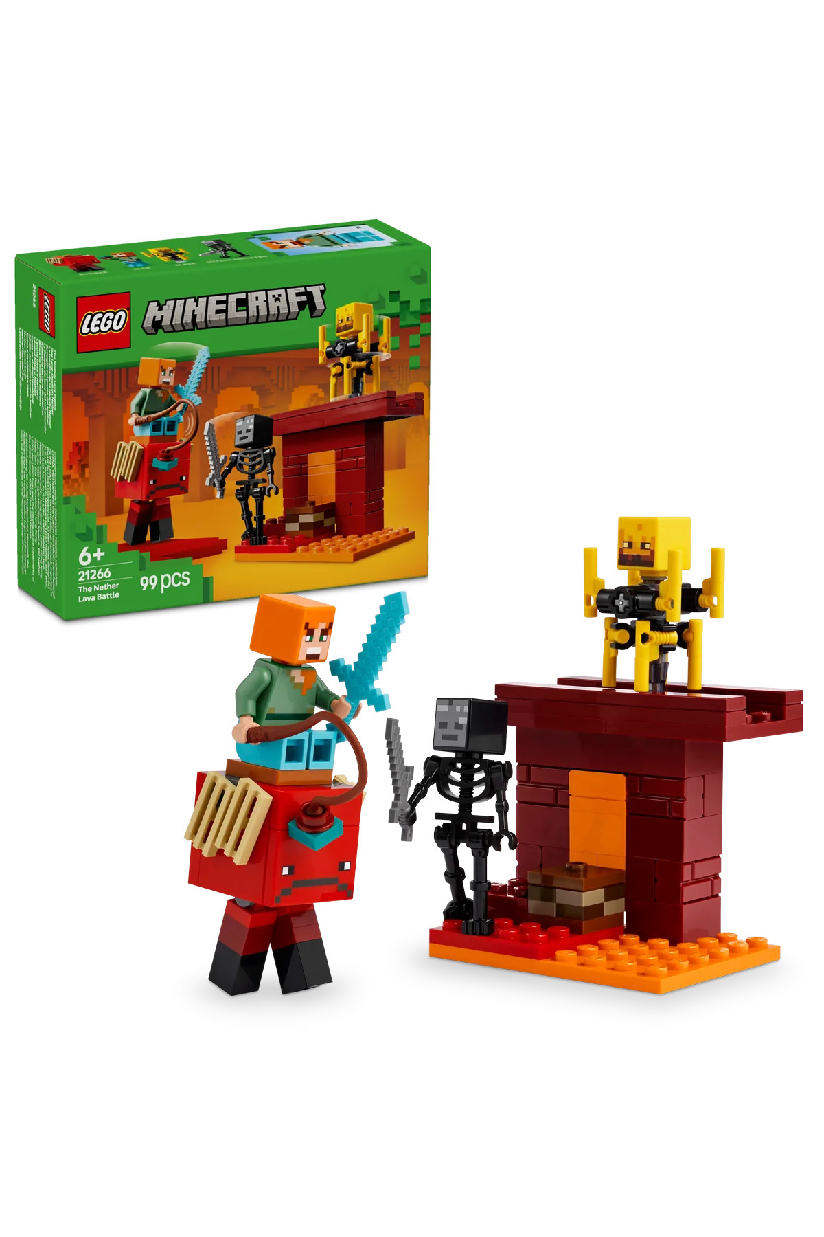 LEGO Minecraft The Nether Lava Battle Gamer Toy for Kids 21266