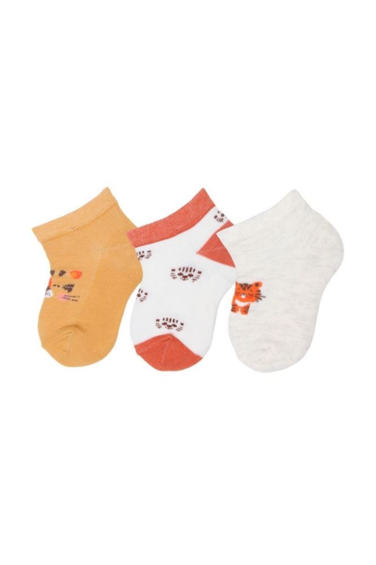 Bross 3lü Tigger Erkek Bebek Patik Çorap fotoğrafı 2 (önizleme)