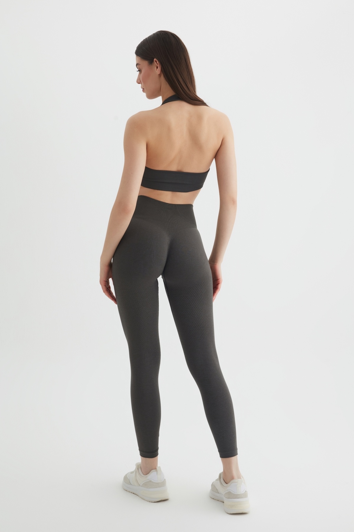 Kadın Seamless Yüksek Bel Selülit Gizleyici Toparlayıcı Spor Tayt 3