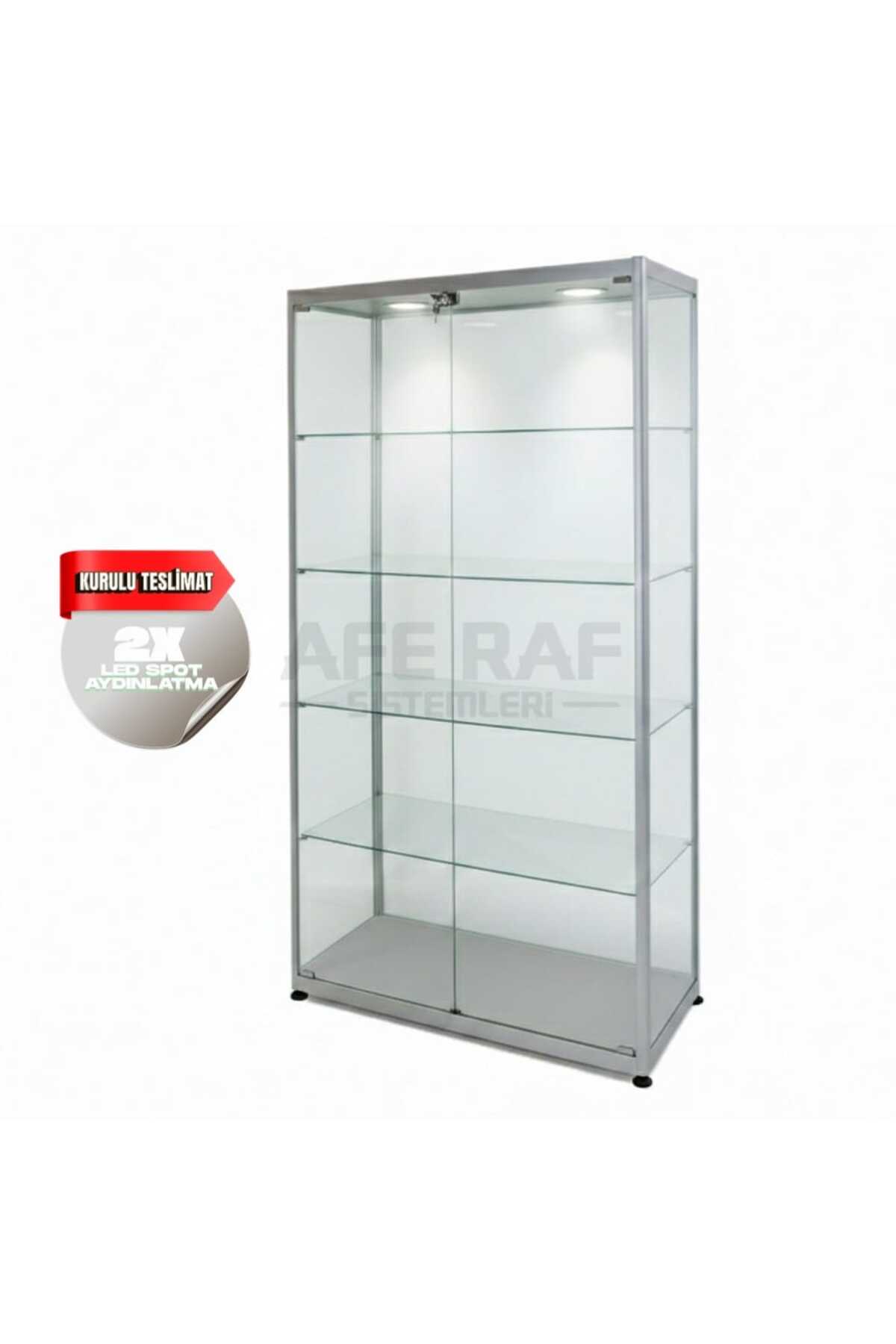 INSTALLED GLASS DISPLAY CABINET GÜMÜŞLÜK, GLASS DISPLAY CABINET, DISPLAY CABINET, GLASS CABINET- 30X70X180