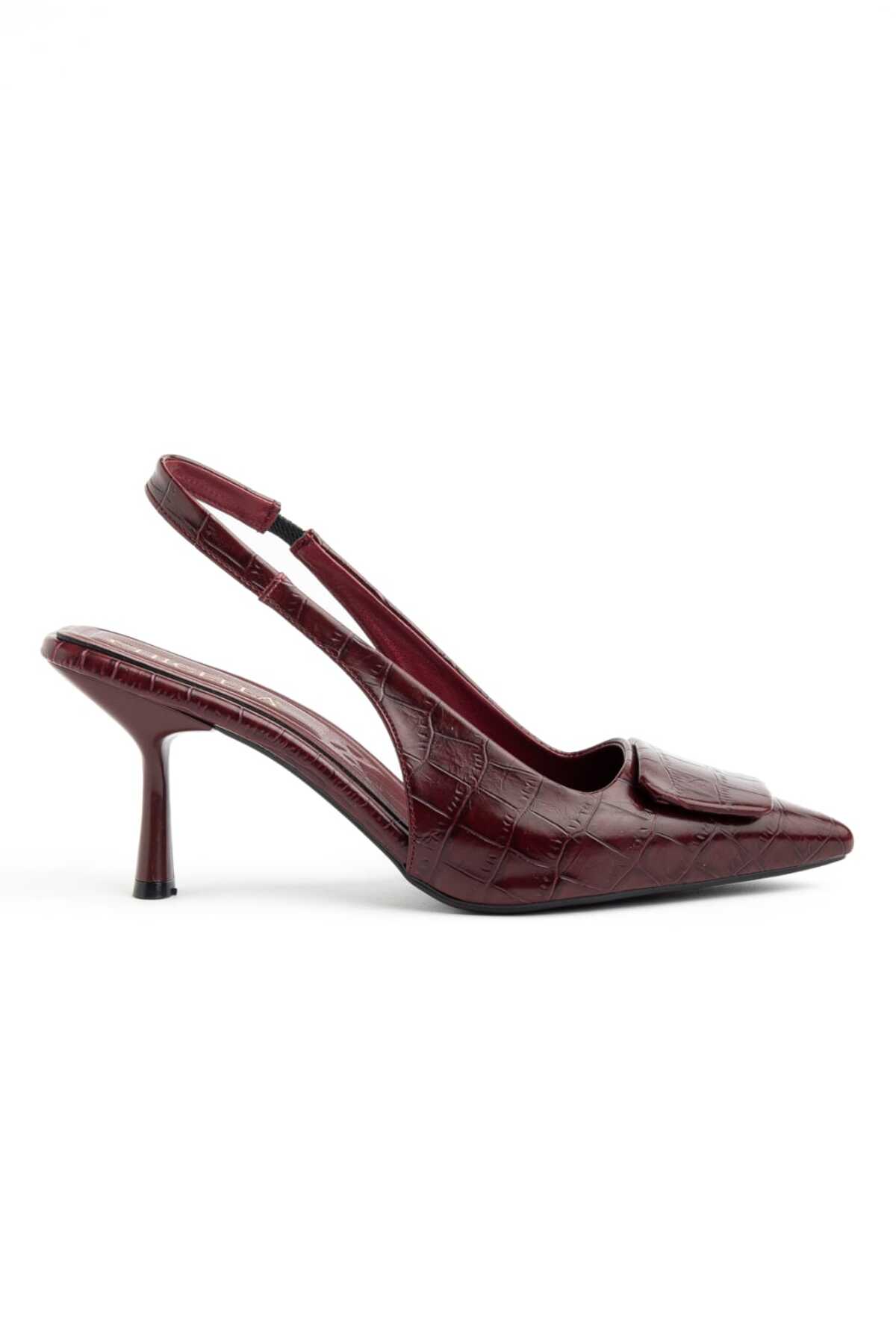 Adessa Bordo Kadın Topuklu Ayakkabı Stiletto