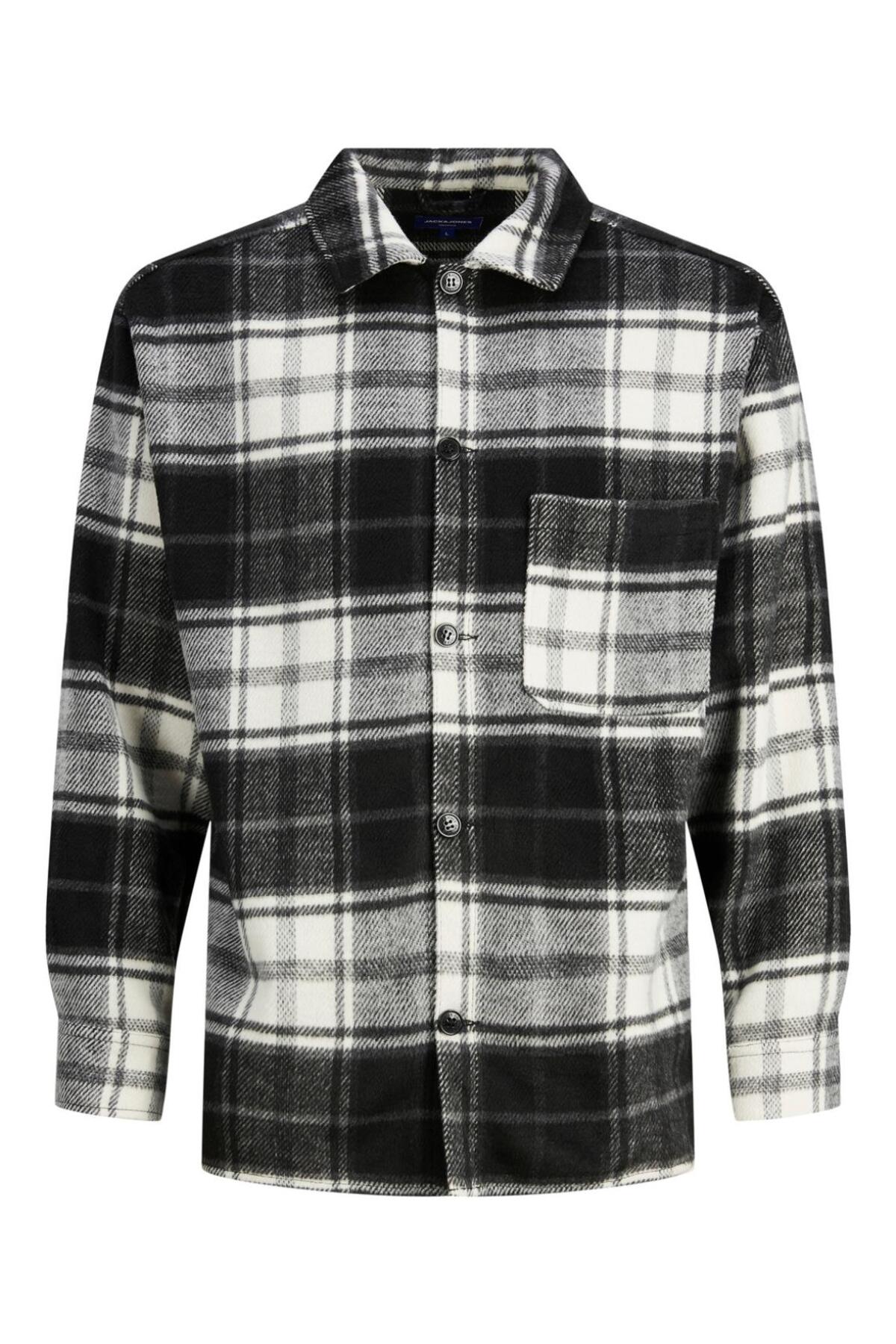 پیراهن آستین بلند چهارخانه مردانه - زک جک اند جونز پیراهن Jack & Jones
