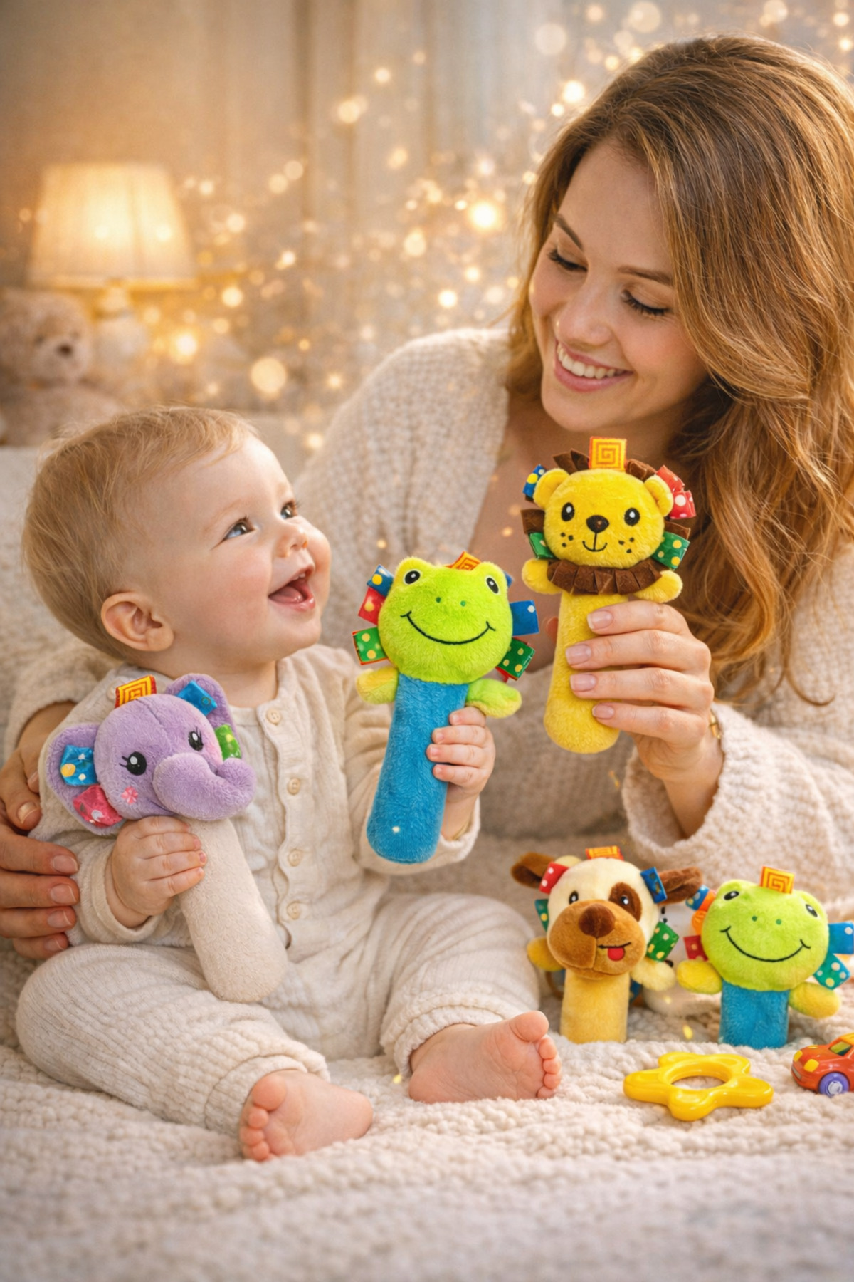 Sozzy Toys Sık Sık Çıngıraklı Hayvanlar-Görsel temsilidir-İçlerinden 1 Adet rastgele ürünün gönderimi sağlanır fotoğrafı 2 (önizleme)