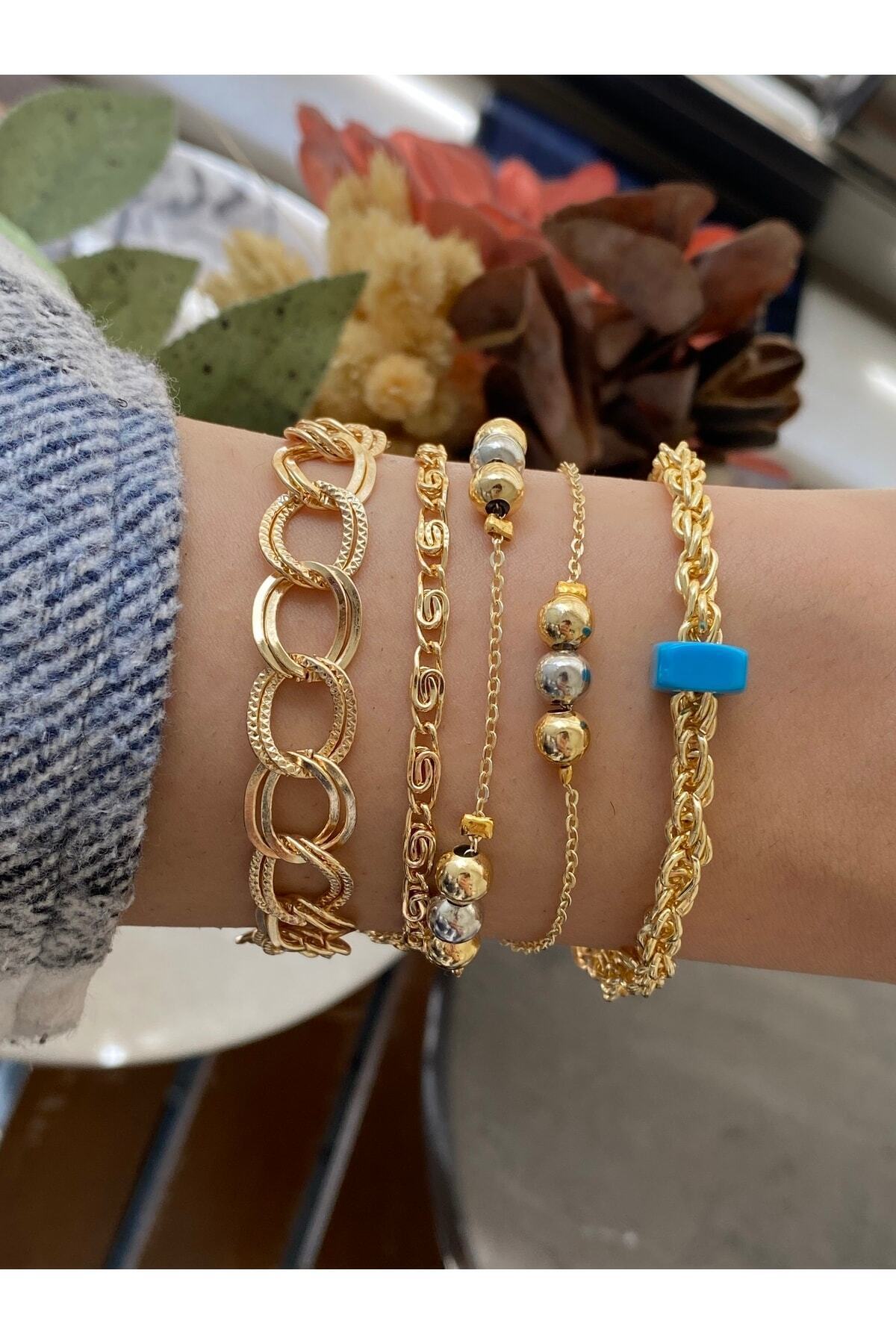 Women's 4 Pieces Bracelet Combination Set
