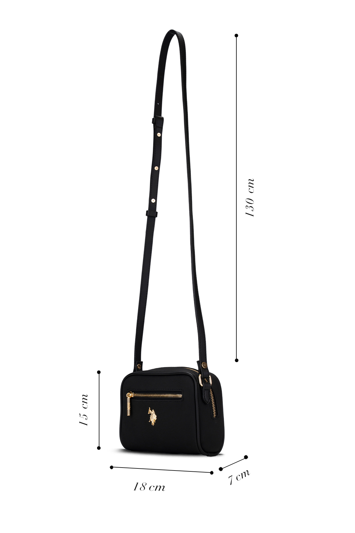 U.S. Polo Assn. Sıyah Kadın Postacı Çantası Us26284 görsel 6
