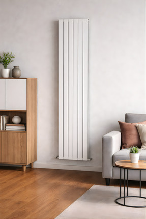 AEON Smyrna Alüminyum Radyatör 180cm x 42cm (6 Dilimli) Kırık Beyaz