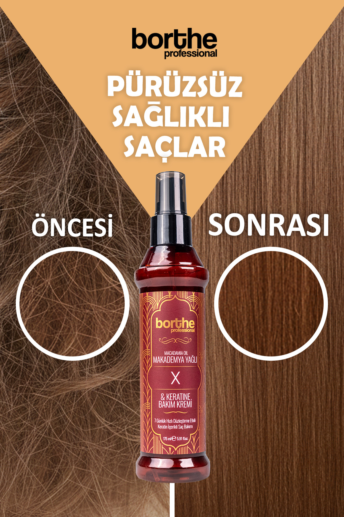 Düzleştirici Etkili Makademya Yağlı Keratin Kremi 175ml — MakademyaKeratinX — تصویر 3 از 6
