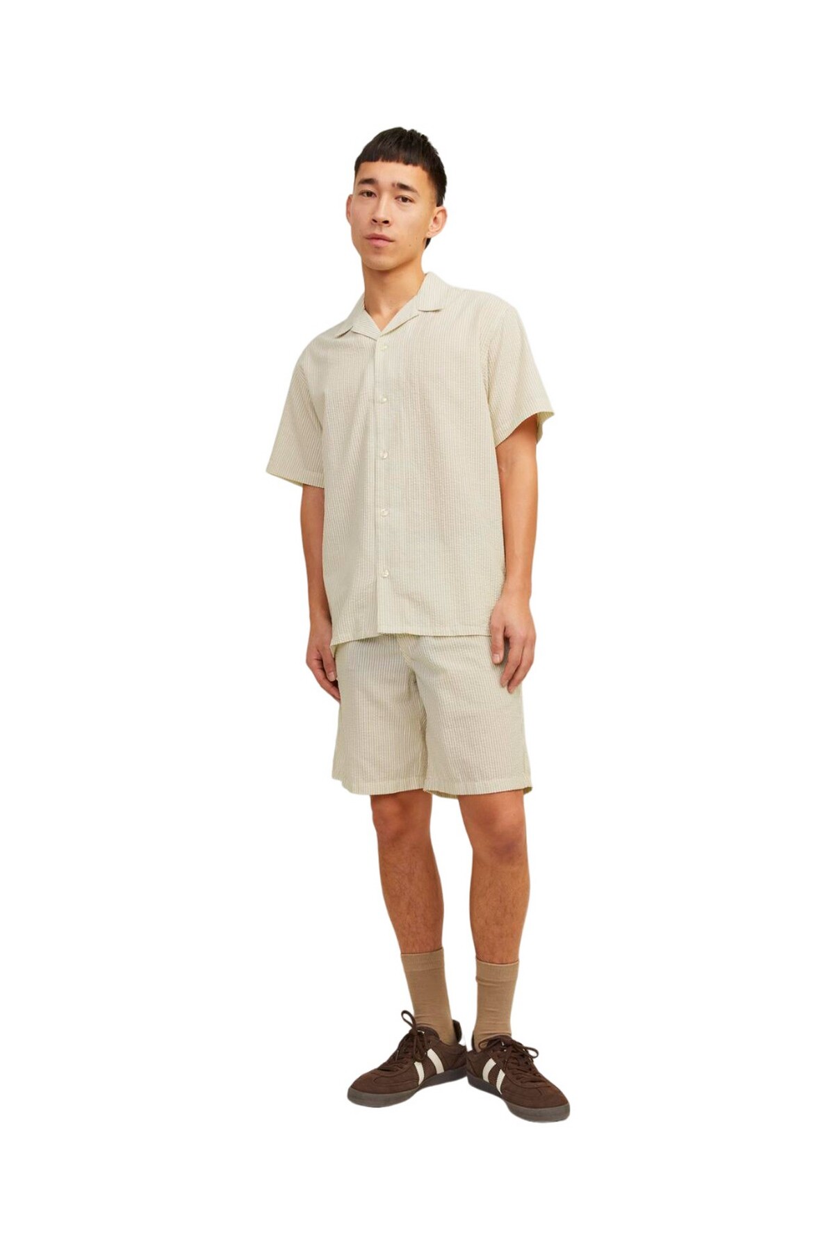 پیراهن مردانه راه راه آستین کوتاه جک اند جونز - مینیمالیستی جک اند جونز پیراهن Jack & Jones