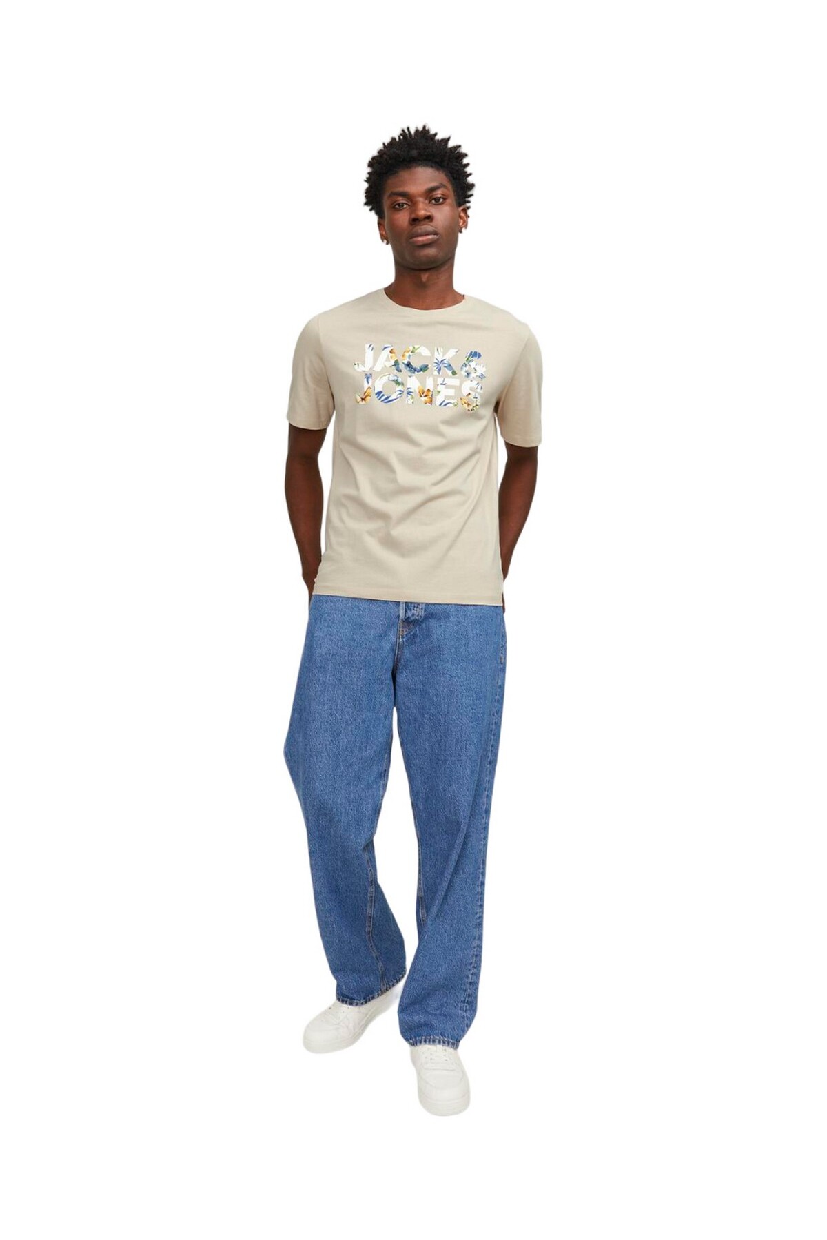 تی شرت مردانه اسنشالز مدل Jeff Cotton Regular Fit T-Shirt 12250683 جک اند جونز تی شرت Jack & Jones