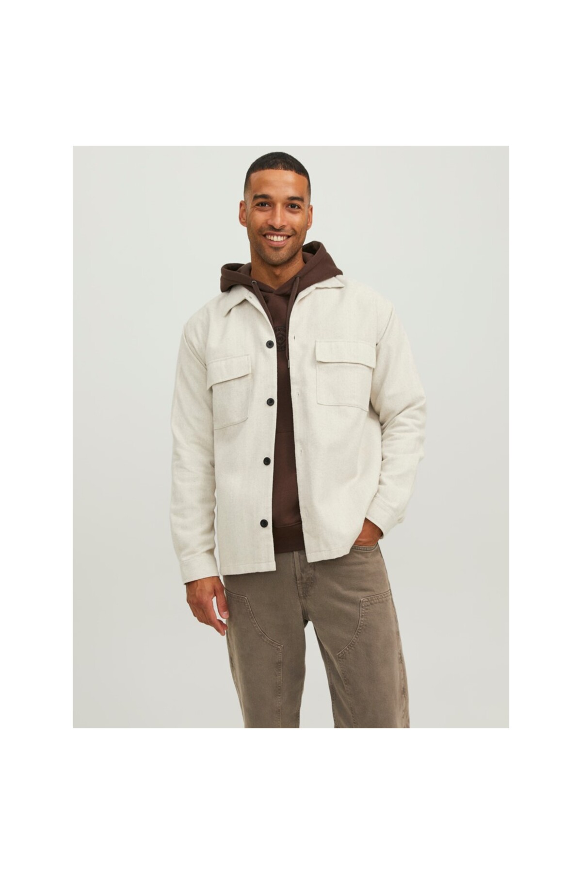 پیراهن مردانه آستین بلند ساده جک اند جونز سایز بزرگ جک اند جونز پیراهن Jack & Jones