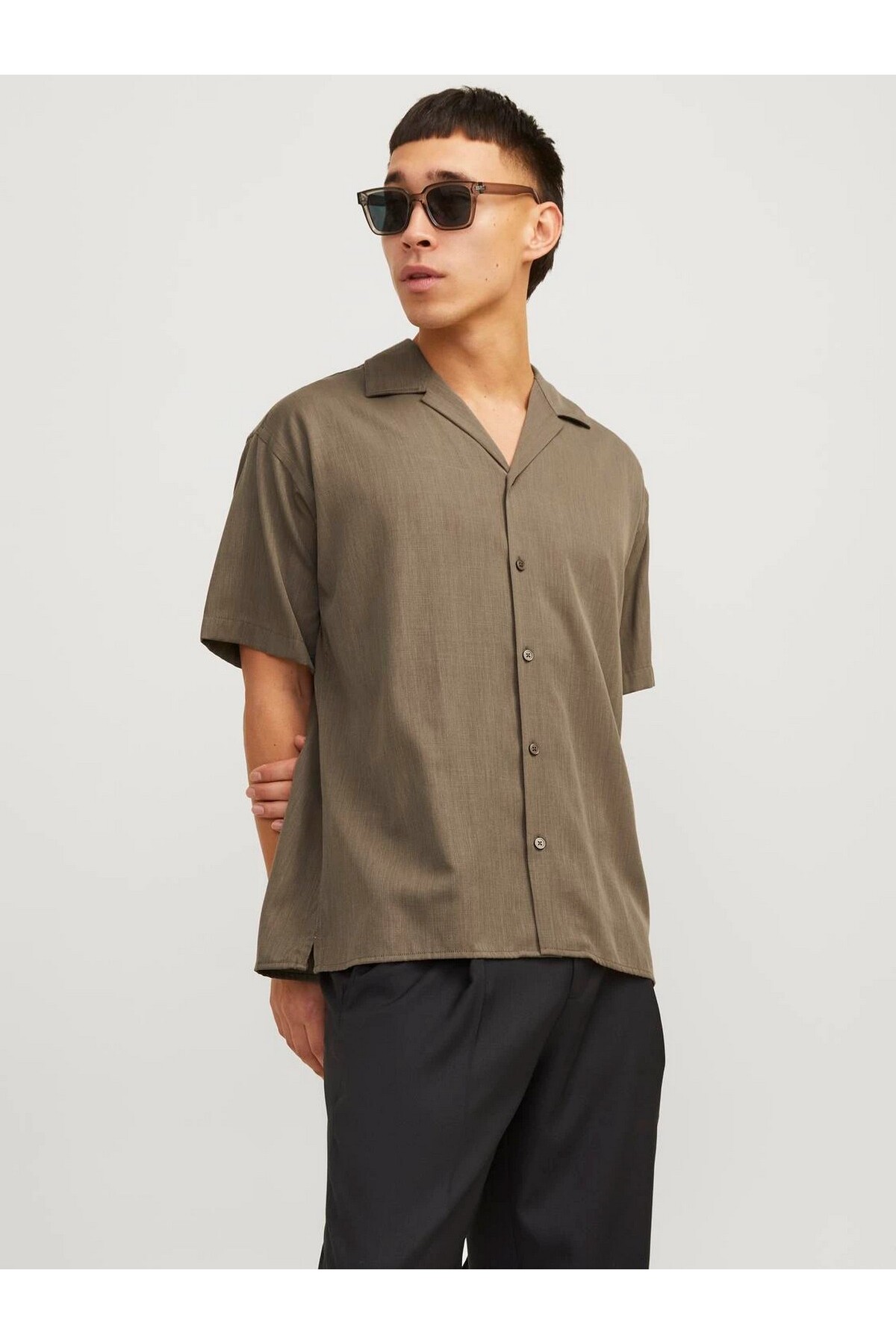 پیراهن مردانه یقه هفت JPRCCAARON RESORT S/S LN 12251027 جک اند جونز پیراهن Jack & Jones