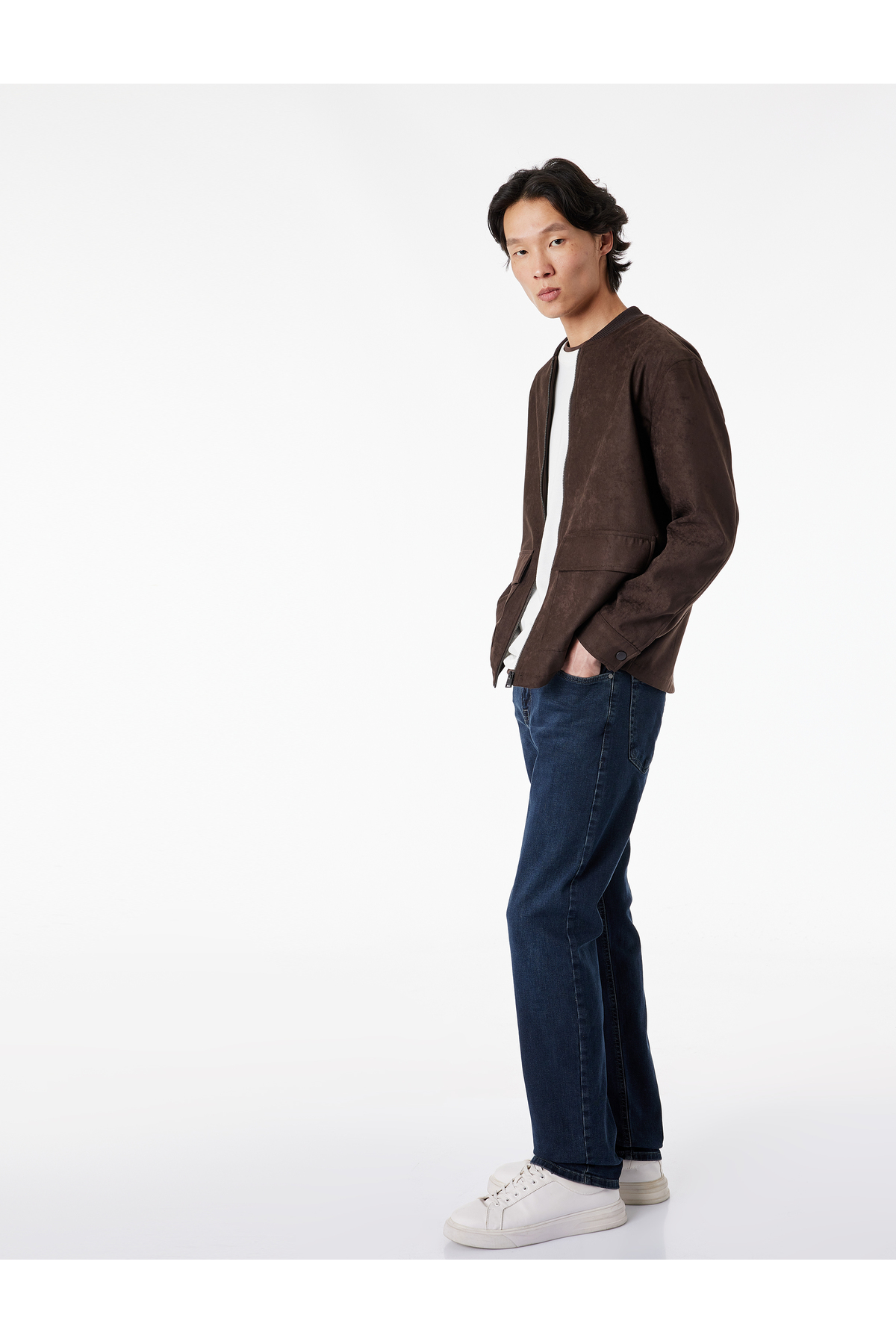 Koton Normal Bel Düz Paça Pamuklu Straight Fit Jean Pantolon - Mark Jean görsel 2