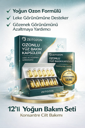 ZEİT OZON Ozonlu Yüz Bakım Kapsülleri | , Leke ve Gözenek Görünümü – Zeitozon