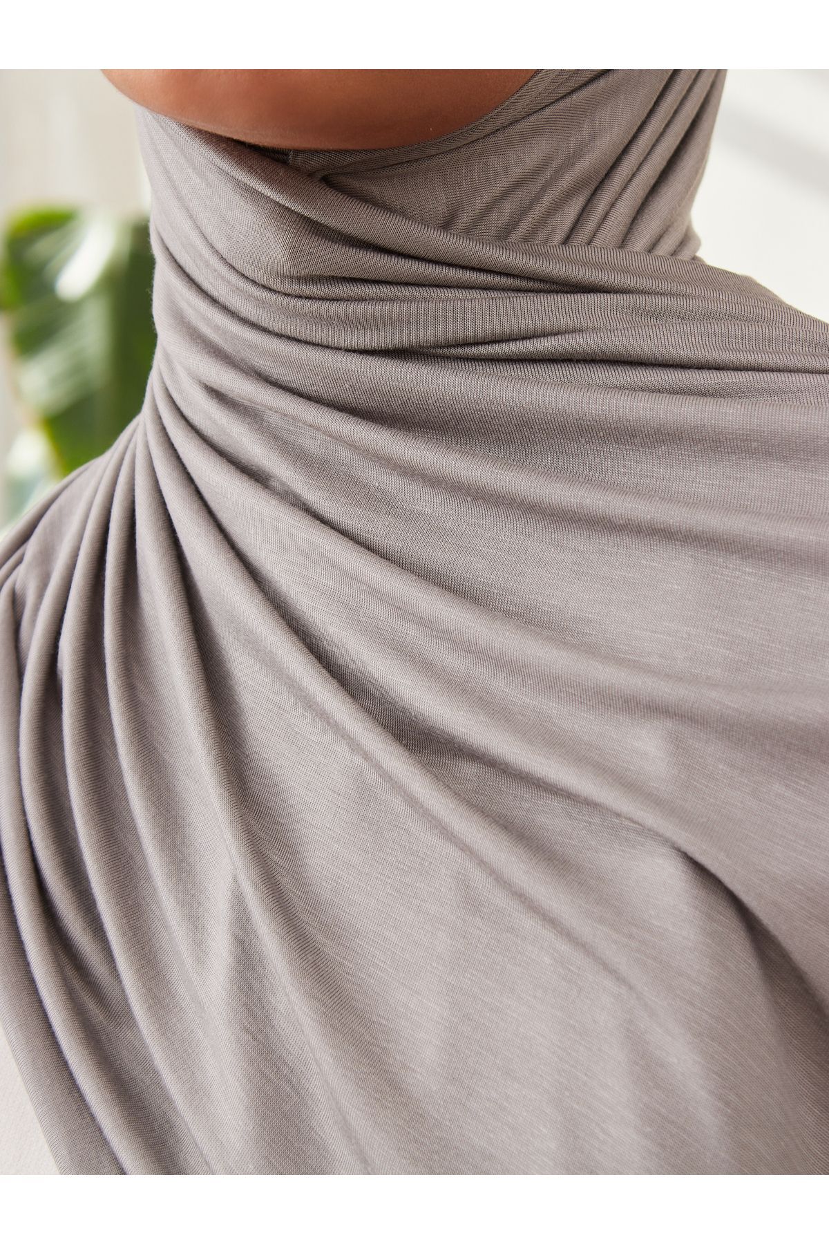 Small Premium Jersey Shawl | Color: Silver | Hijab