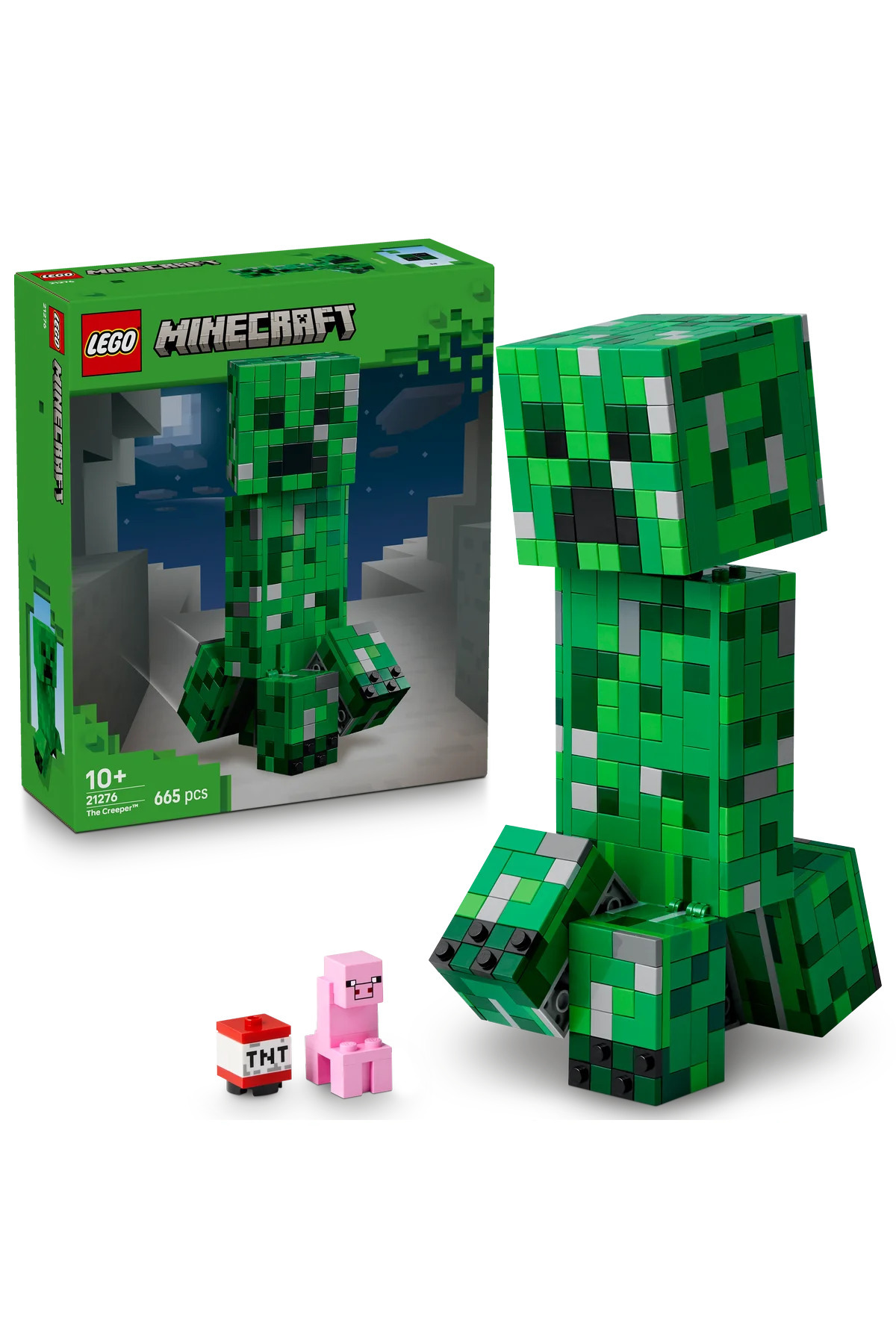 LEGO ® Minecraft ® Creeper ™ 21276 - Creative Toy Building Set for Children 10+ (665P)