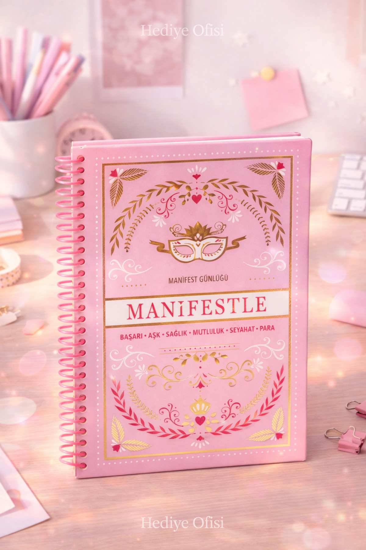 hediyeofisi Hediye Ofisi Manifest Challenge Ajandası–Olumlama,Kişisel Gelişim, Rehberli Günlük 8849