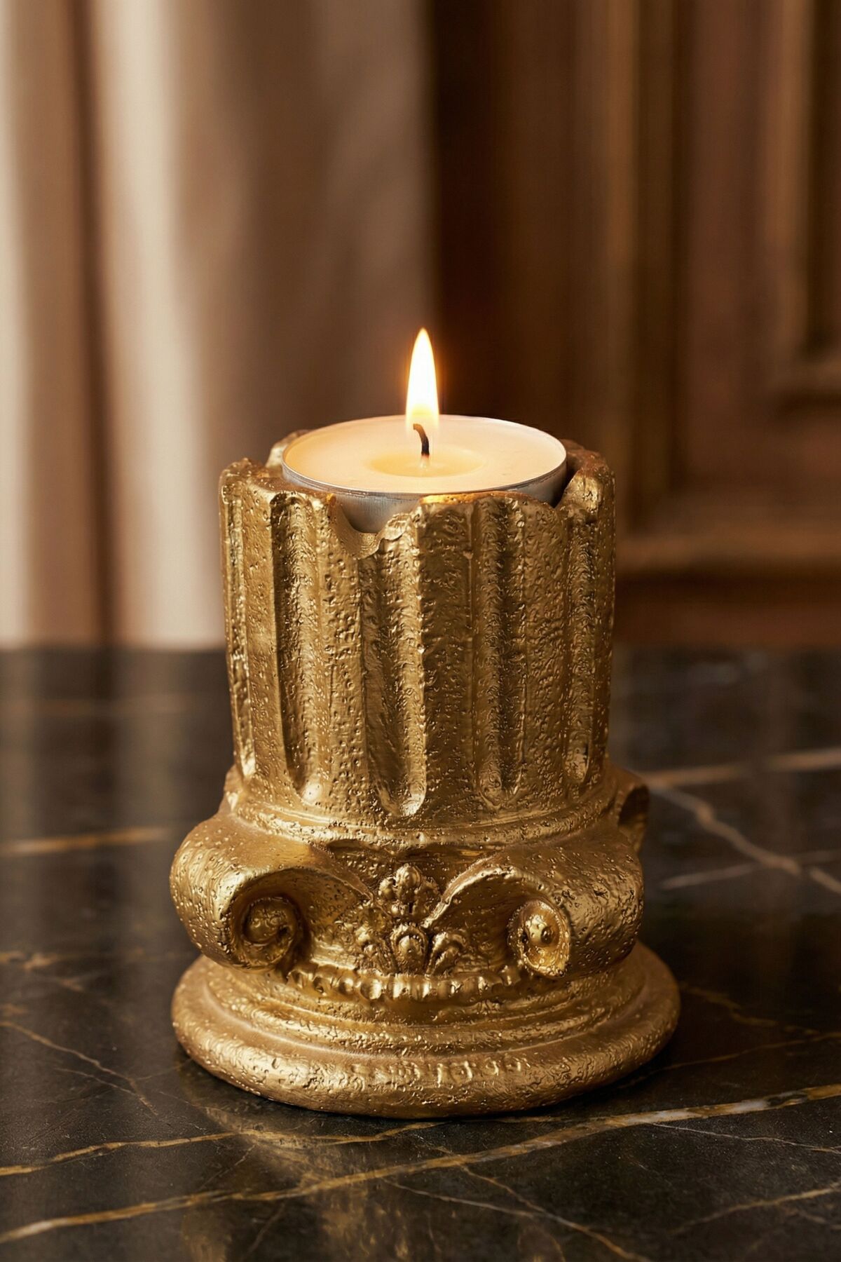 Gold Candle Holder Candlestick Tealight Candle Compatible Model 39