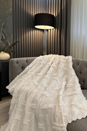 LAURUS HOME Koltuk Örtüsü Kesme Jakar Ekru