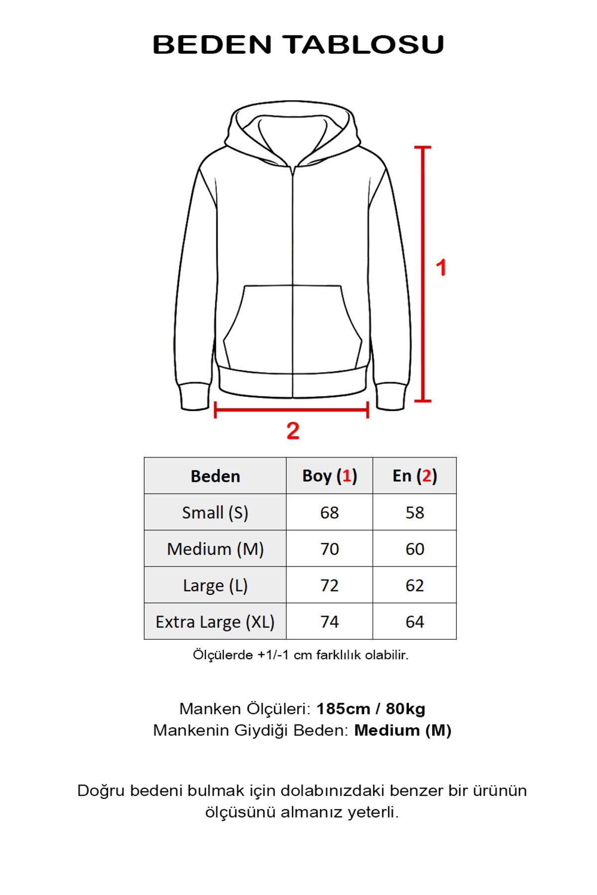 TWILIT  Oversize Basic Fermuarlı Sweatshirt Hırka Kapüşonlu Hoodie %100 Pamuk Erkek - Siyah - Görsel 6
