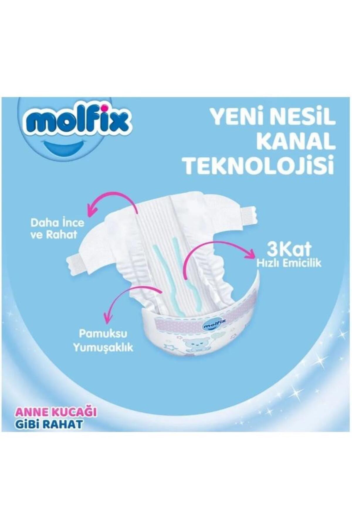Molfix Pants Bebek Bezi 6 Beden E.large Aylık Fırsat Paketi (58 adet x 2) 116 Adet fotoğrafı 5 (önizleme)