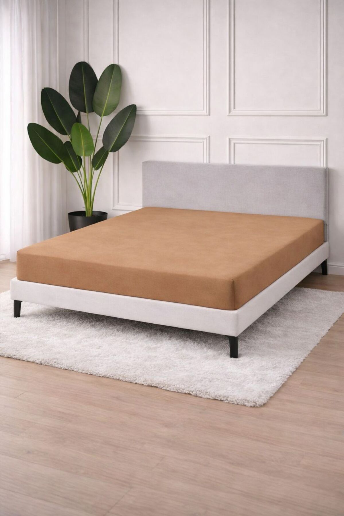 100% Cotton Premium Combed Cotton Sheets with Beige Elastic Single/Double/Full Size 100* 200-160 * 200-180*200