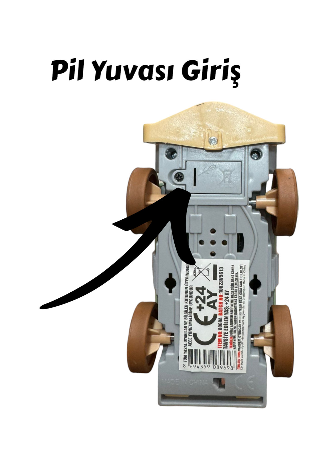 YILDIRIM OYUNCAK Pilli Sesli Işıklı ve Müzikli Bas Git Bebek Treni 13 cm fotoğrafı 4 (önizleme)