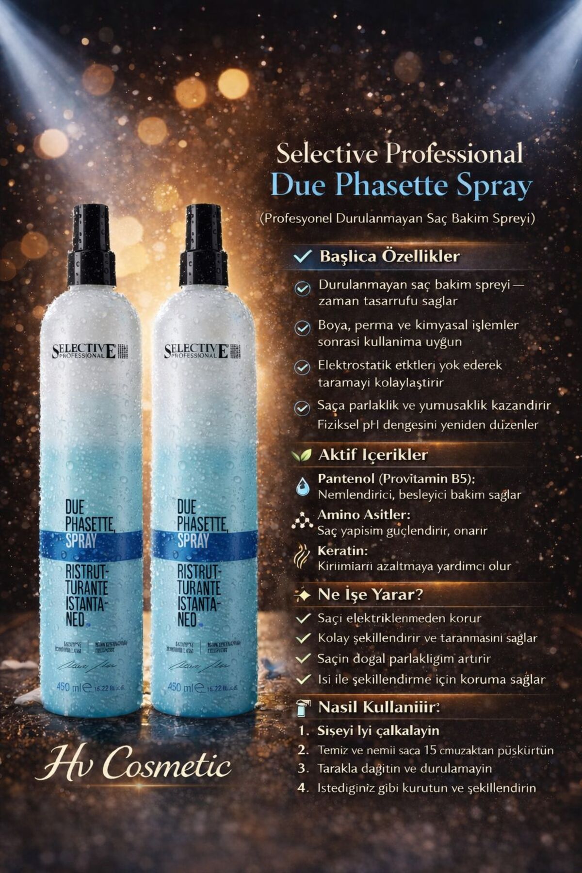 プロテクションベース75ml×2 Selective Professional Selective Protek Due Phasette Mavi Su Fön