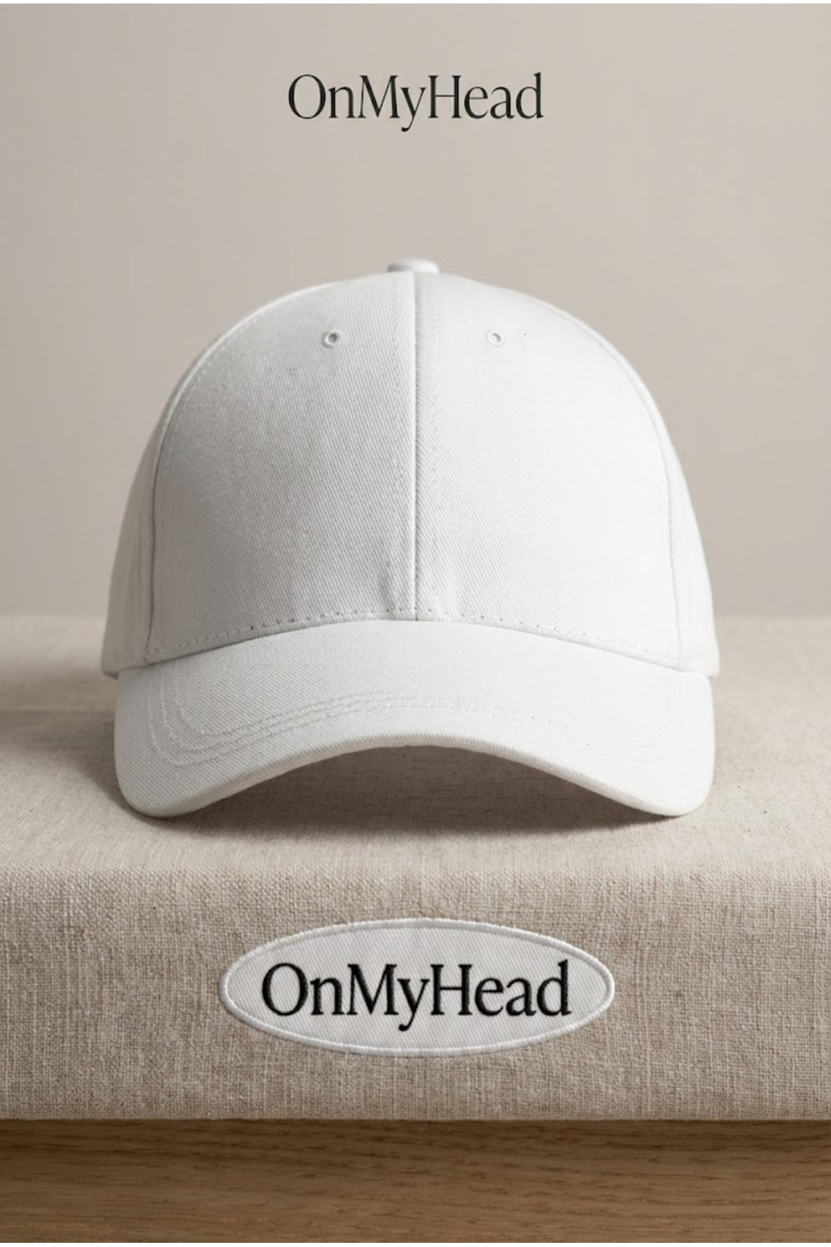 OnMyHead  Unisex Beyaz Şapka