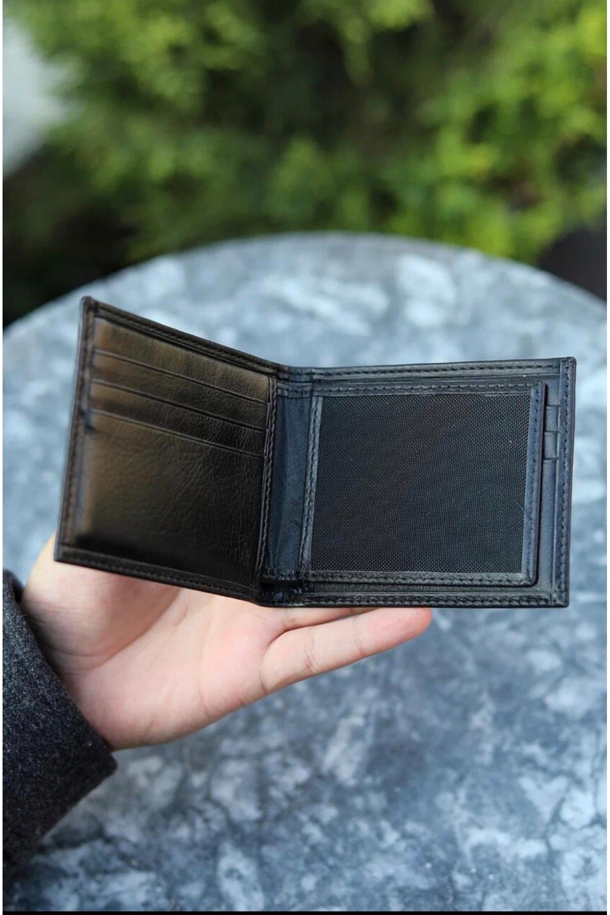 LEWİS POLO  Dras Hakiki Deri Bol Kartlıklı Kullanışlı Siyah Erkek Cüzdanı - Görsel 3