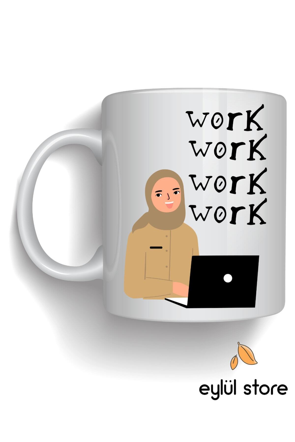 Fun Custom Design Modest Girl Printed Mug with Work Work Writing Gift Coffee Cup