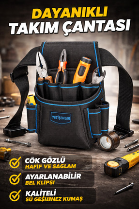 YETİŞENLER Bel Çantası Çok Gözlü Bel Tipi Takım Çantası Profesyonellerin Tesi...