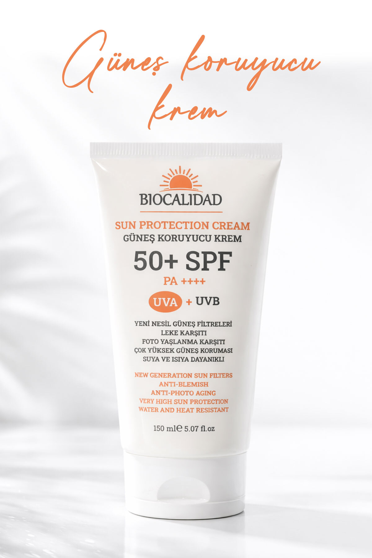 Güneş Koruyucu Krem 50+ SPF PA++++ Yeni Nesil UV Filtreleri — Güneş kremi 150 — تصویر 2 از 5