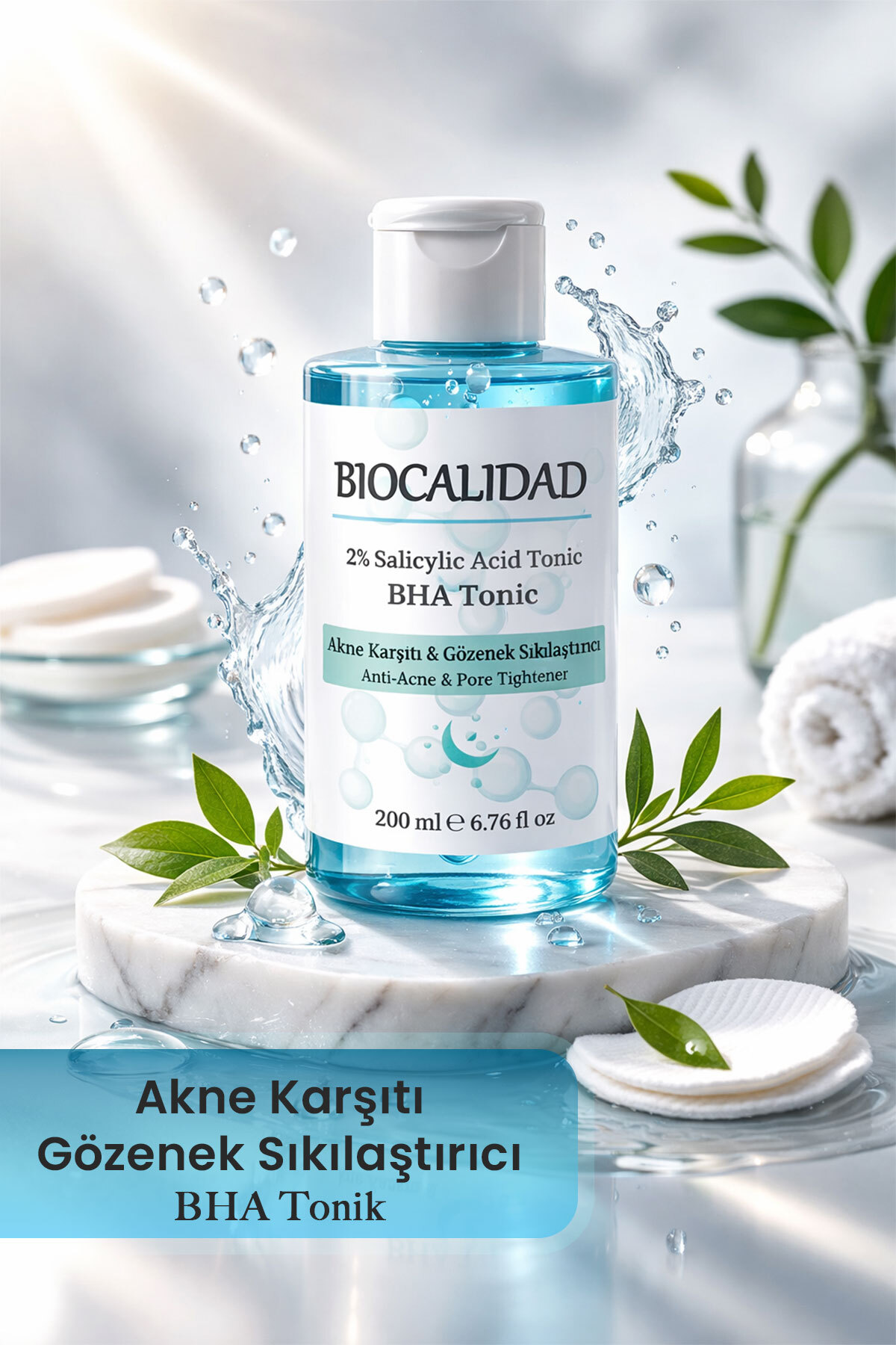 Siyah Nokta Karşıtı, Gözenek Sıkılaştırıcı Salisilik Asit BHA Tonik 200 Ml — salisilikasit — تصویر 2 از 4